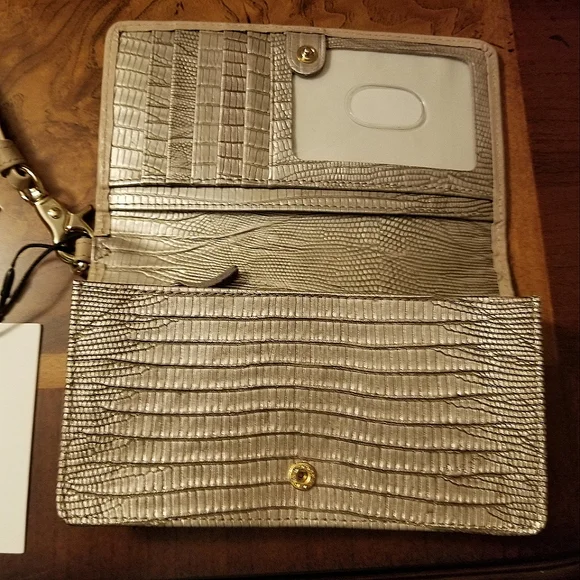 Brahmin Priscilla Pearl Lummus Leather Satchel with Matching Wallet - Picture 11 of 16